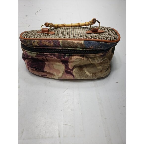 Avon Autumn Rose Travel Set Duffle Bag Satchel & Make Up Bag Set Of 3 Pre Owned - Picture 2 of 15